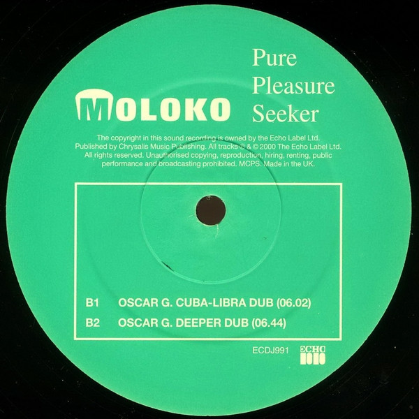 Moloko - Pure Pleasure Seeker - Used Vinyl Record 12" image 4