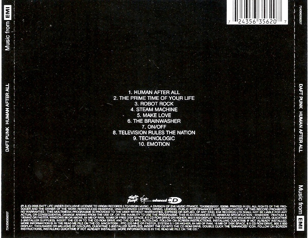 Daft Punk - Human After All - Used CD image 2