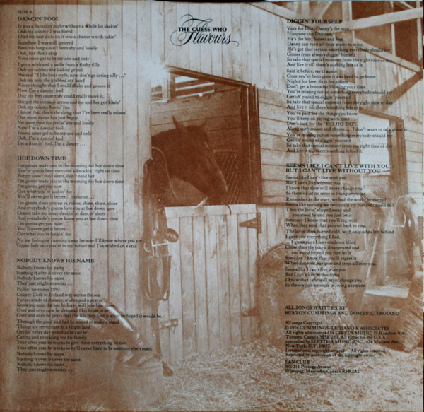 Guess Who - Flavours - Used Vinyl Record image 5