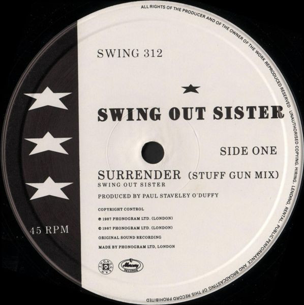 Swing Out Sister - Surrender - Used Vinyl Record 12" image 3