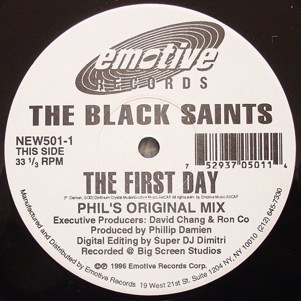 Black Saints - First Day (Part 1) - Used Vinyl Record 12" image 3