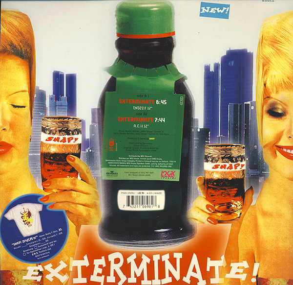 Snap! - Exterminate! - Used Vinyl Record 12" image 2