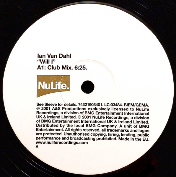 Ian Van Dahl - Will I - Used Vinyl Record 12" image 3