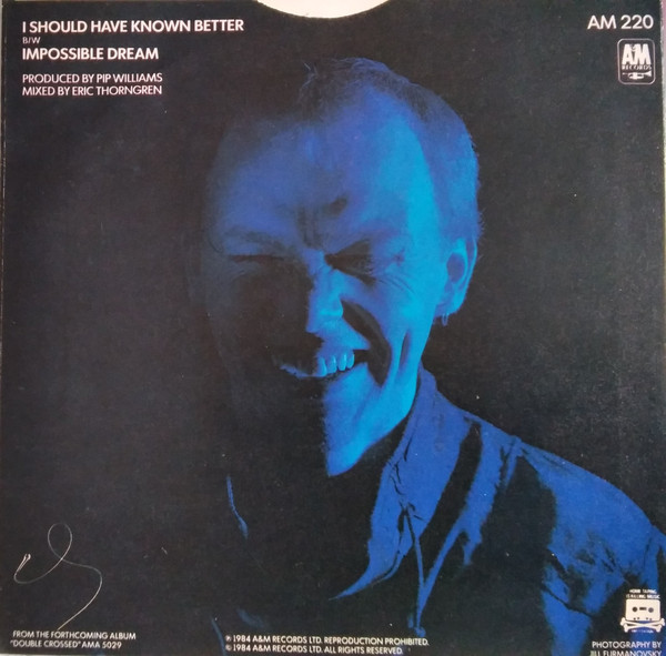 Jim Diamond - I Should Have Known Better - Used Vinyl Record 7" image 2