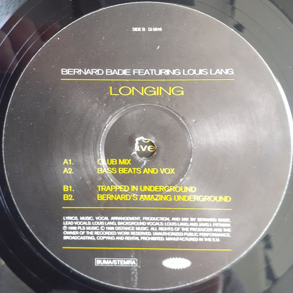Bernard Badie - Longing - Vinyl Record 12" image 3