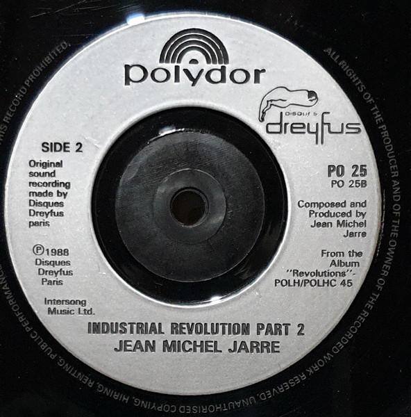Jean-Michel Jarre - Revolutions - Used Vinyl Record 7" image 4