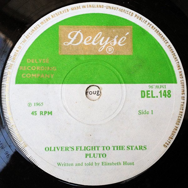 Elizabeth Hunt - Oliver's Flight To The Stars - Pluto - Used Vinyl Re image 3