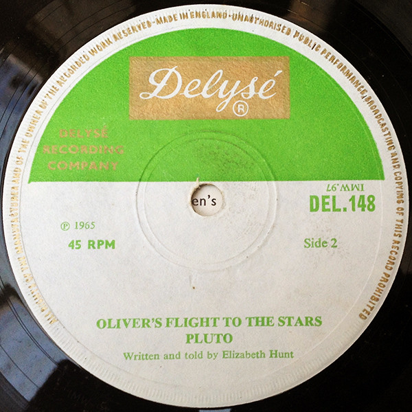 Elizabeth Hunt - Oliver's Flight To The Stars - Pluto - Used Vinyl Re image 4