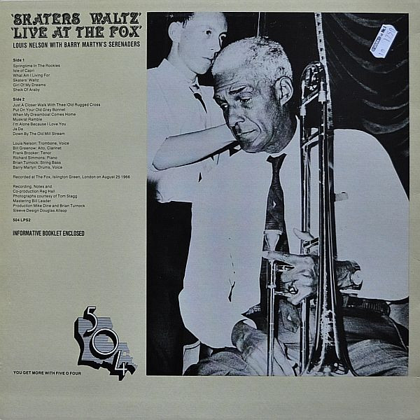 Louis Nelson - Skaters' Waltz - Live At The Fox - Used Vinyl Record image 2