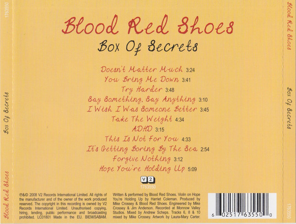 Blood Red Shoes - Box Of Secrets - Used CD image 2