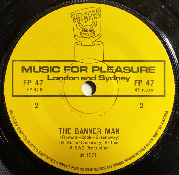 Unknown Artist - Congratulations / Banner Man - Used Vinyl Record 7" image 3