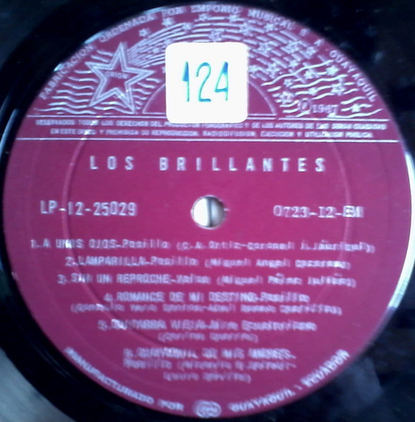 Los Brillantes - Hits De Oro - Used Vinyl Record image 3