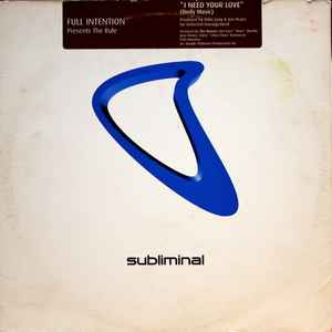 Full Intention - I Need Your Love (Body Music) - Used Vinyl Record 12 image 1