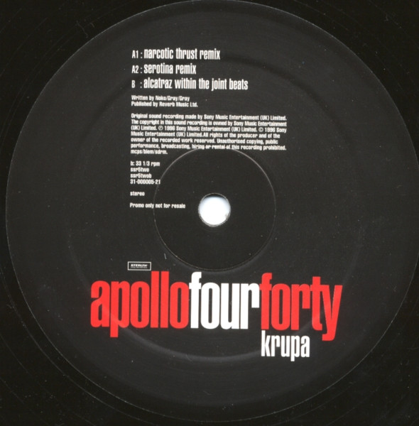 Apollo 440 - Krupa - Used Vinyl Record 12" image 4