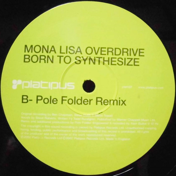 Mona Lisa Overdrive - Born To Synthesize - Used Vinyl Record 12" image 5