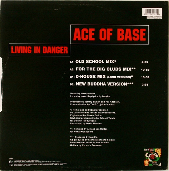 Ace Of Base - Living In Danger - Used Vinyl Record 12" image 2