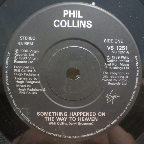 Phil Collins - Something Happened On The Way To Heaven - Used Vinyl Reco image 3