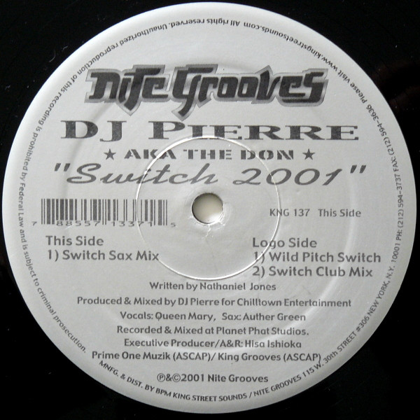 DJ Pierre - Switch 2001 - Used Vinyl Record 12" image 3