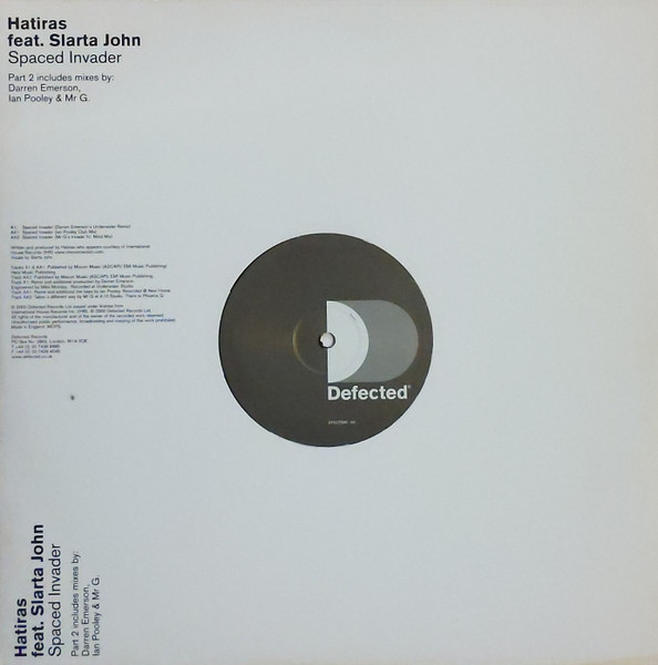 Hatiras - Spaced Invader (Part 2) - Used Vinyl Record 12" image 5
