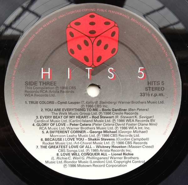 Various - Hits 5 - Used Vinyl Record image 7