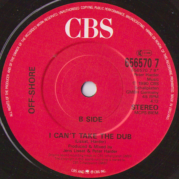 Off-Shore - I Can't Take The Power - Used Vinyl Record 7" image 4