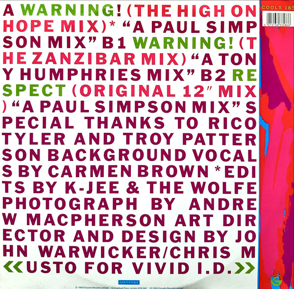 Adeva - Warning! - Used Vinyl Record 12" image 2