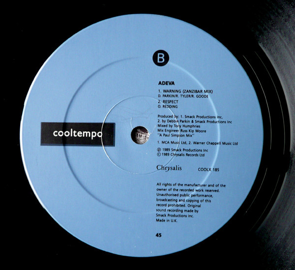 Adeva - Warning! - Used Vinyl Record 12" image 4
