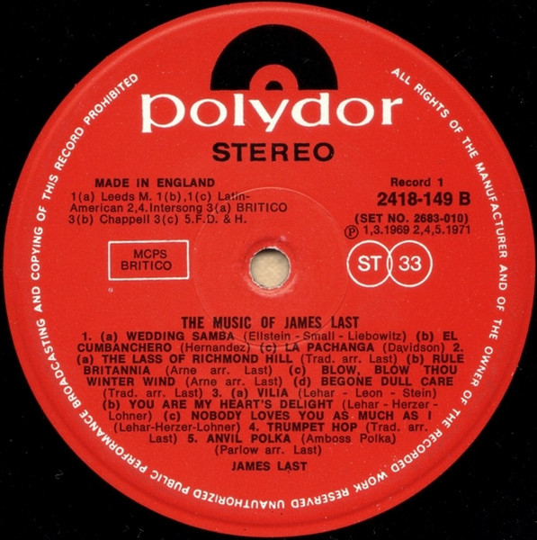James Last - Music Of - Used Vinyl Record image 5