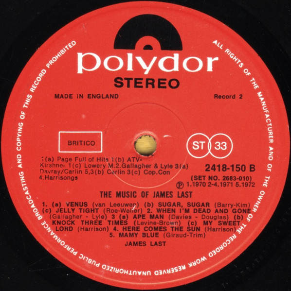 James Last - Music Of - Used Vinyl Record image 7