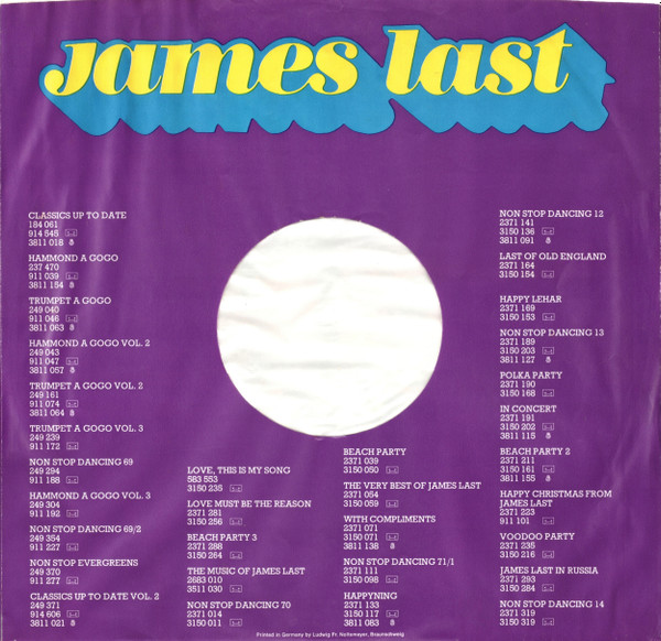 James Last - Music Of - Used Vinyl Record image 9
