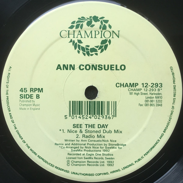 Ann Consuelo - See The Day - Used Vinyl Record 12" image 4