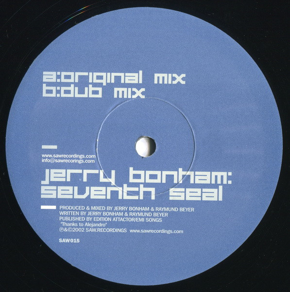 Jerry Bonham - Seventh Seal - Used Vinyl Record 12" image 2