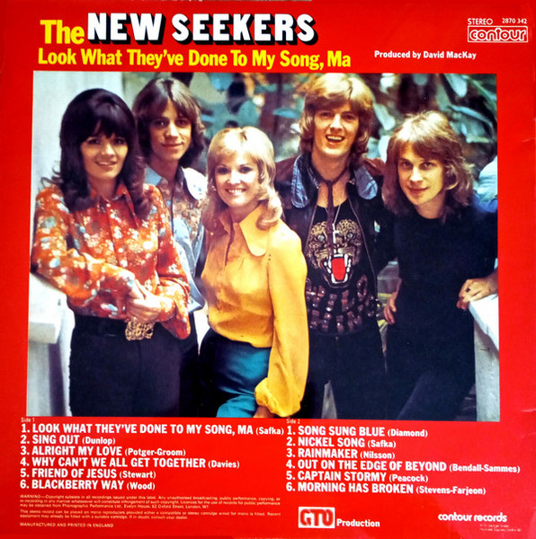 New Seekers - Look What They've Done To My Song, Ma - Used Vinyl Reco image 1