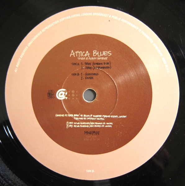 Attica Blues - 3ree (A Means To Be) - Used Vinyl Record 12" image 4