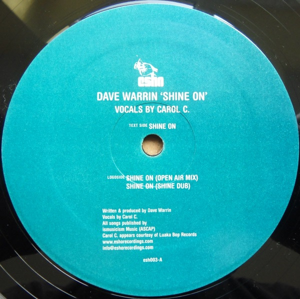 Dave Warrin - Shine On - Used Vinyl Record 12" image 2