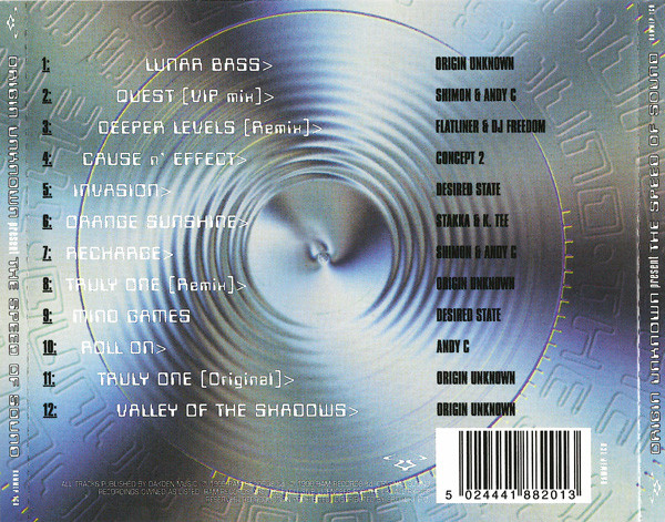 Origin Unknown - Speed Of Sound - CD image 2