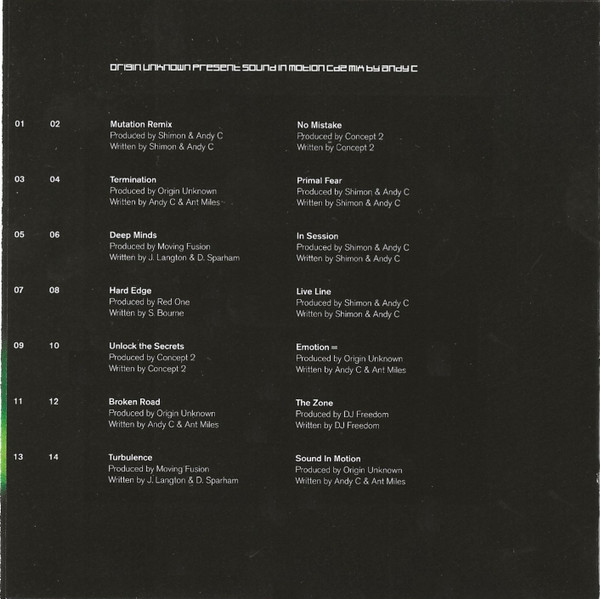 Origin Unknown - Sound In Motion - CD image 8
