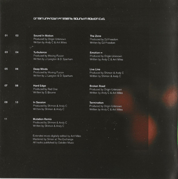 Origin Unknown - Sound In Motion - CD image 9