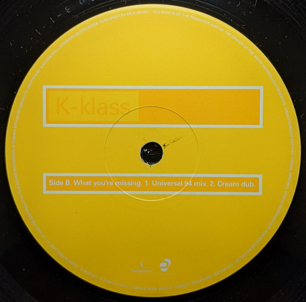 K-Klass - What You're Missing - Used Vinyl Record 12" image 4
