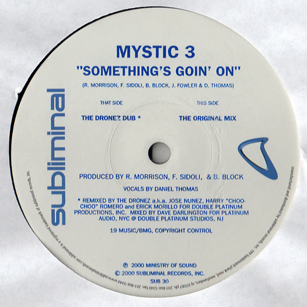 Mystic 3 - Something's Goin' On - Used Vinyl Record 12" image 3