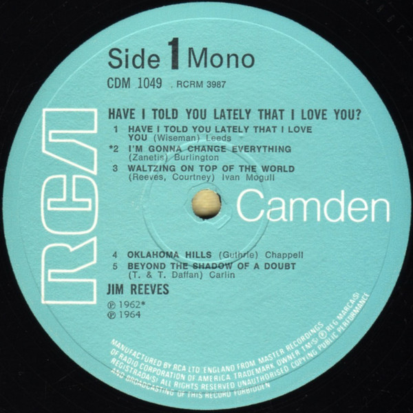 Jim Reeves - Have I Told You Lately That I Love You? - Used Vinyl Re image 3