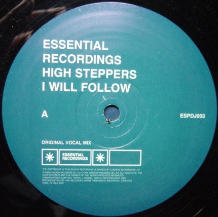 High Steppers - I Will Follow - Used Vinyl Record 12" image 2