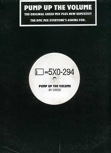 Greed - Pump Up The Volume - Used Vinyl Record 12" image 2