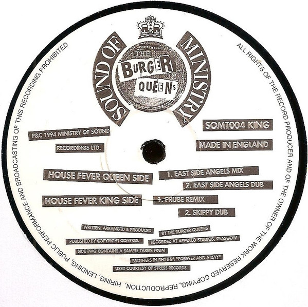 Burger Queens - House Fever - Used Vinyl Record 12" image 3
