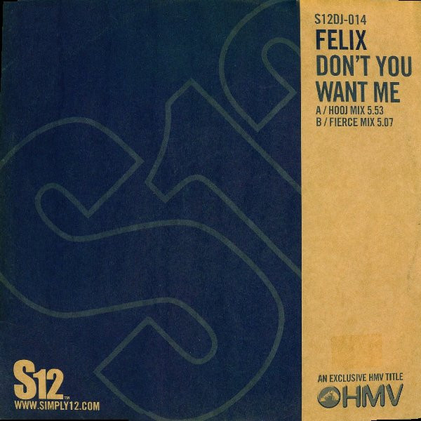 Felix - Don't You Want Me - Vinyl Record 12" image 2