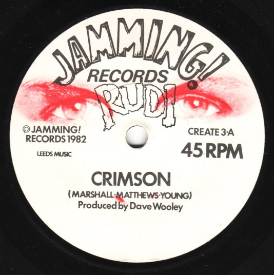 Rudi - Crimson - Used Vinyl Record 7" image 3
