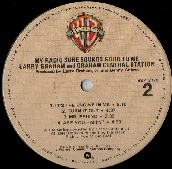 Graham Central Stati - My Radio Sure Sounds Good To Me - Used Vinyl image 4