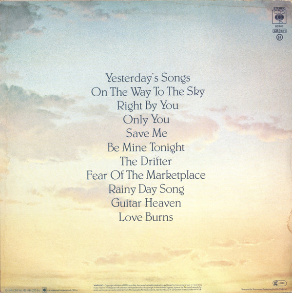 Neil Diamond - On The Way To The Sky - Used Vinyl Record image 2