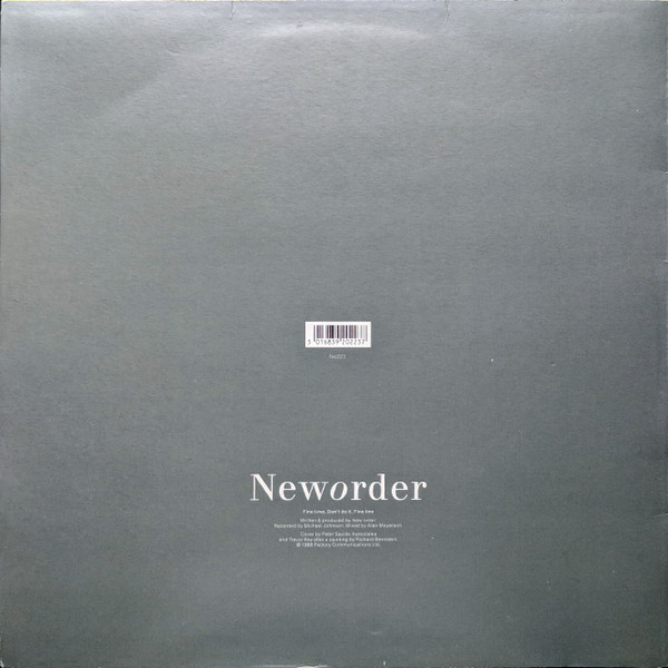 New Order - Fine Time - Used Vinyl Record 12" image 2