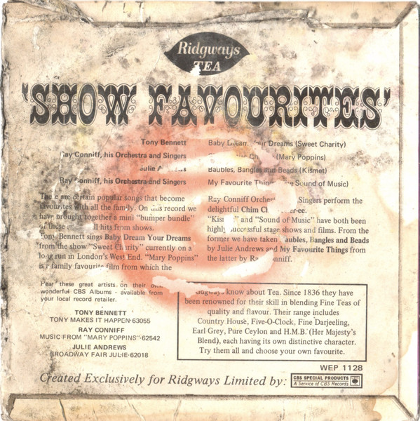 Various - Ridgways Show Favourites - Used Vinyl Record 7" image 2
